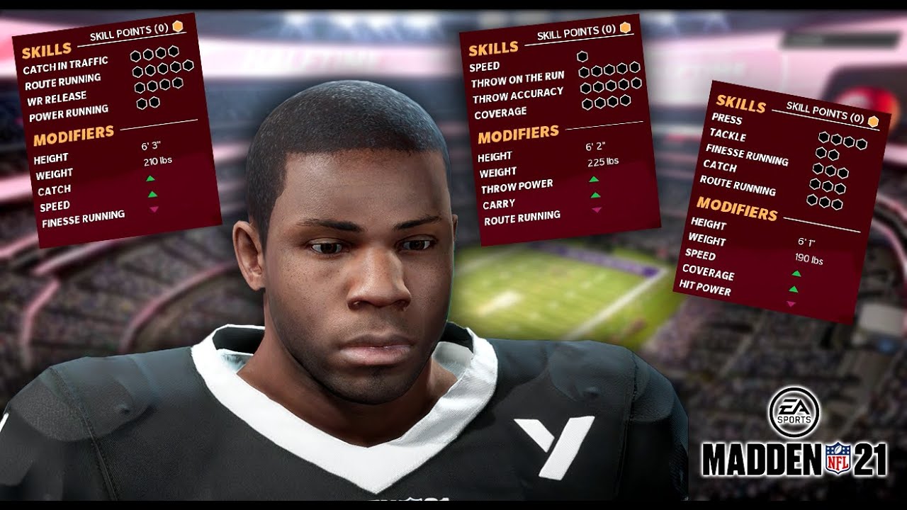 PLAYER CREATION OF THE MOST ELUSIVE QB!! MADDEN 21 THE YARD YouTube