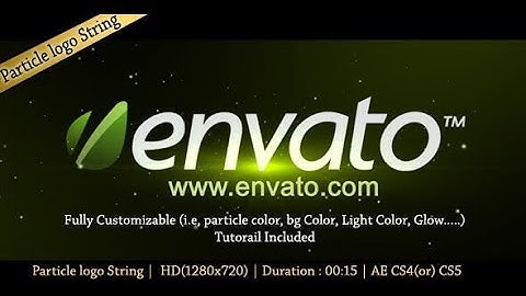 Particle Logo String | After Effects Template | Logo Stings