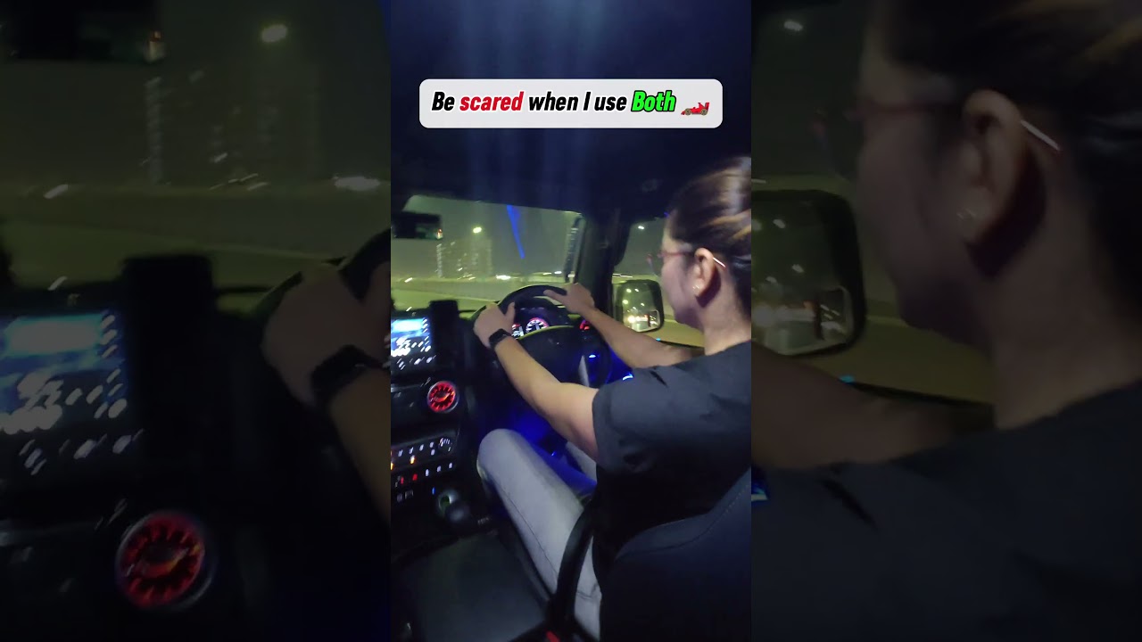 Do you drive with one hand, or both ?? 