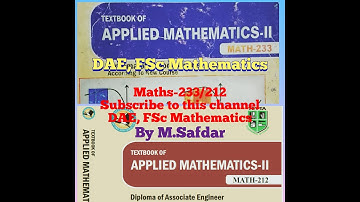 DAE Math-233/212 Ex# 2.3 Implicit Differentiation Second Year Applied Mathematics-II