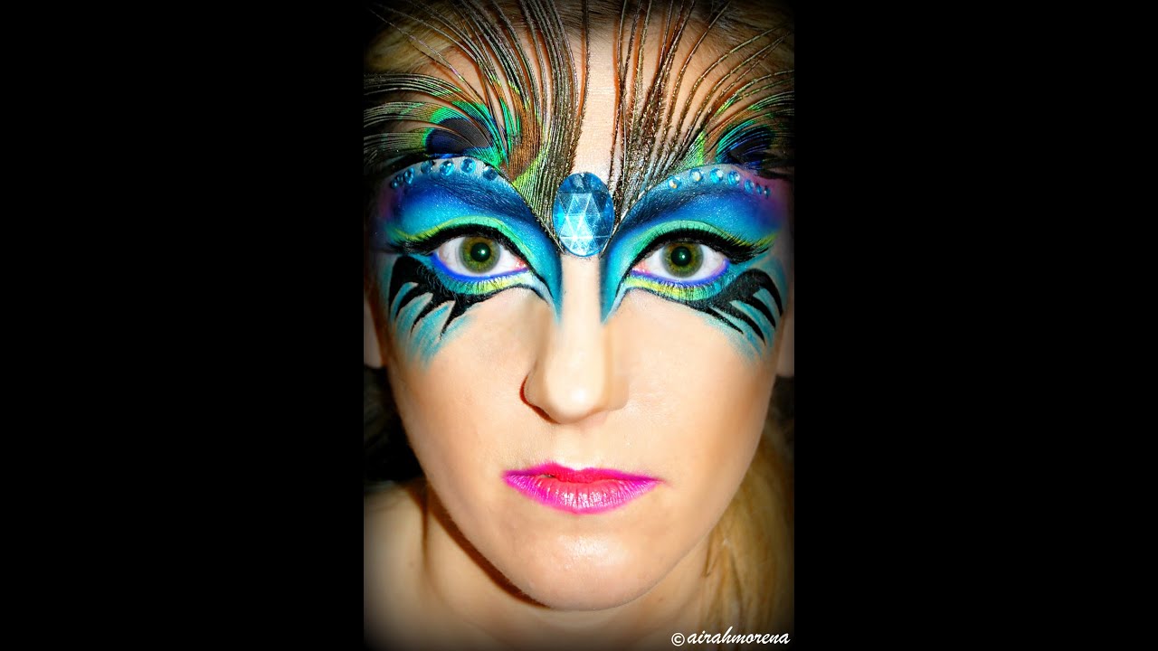 NYX Face Award Entry Masquerade Makeup Peacock YouTube