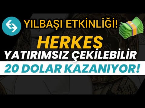 YATIRIMSIZ ÇEKİLEBİLİR 20$ AİRDROP KAZAN! ÇOK BASİT HESAP AÇ KYC YAP KAZAN! ACELE ET HAVUZ 100.000$💸