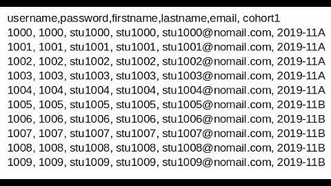 moodle adduser cohort