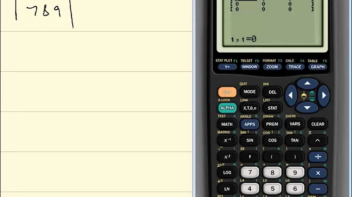 Technology in College Algebra - Matrix Determinants - TI-83 Plus