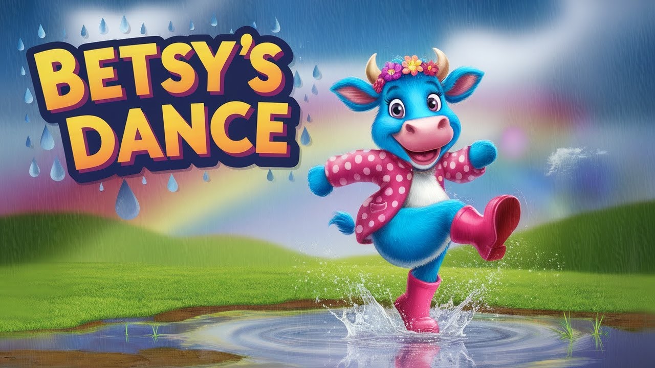 Betsy Rains Betsy the Brave Blue Cow Dances in the Rain - YouTube