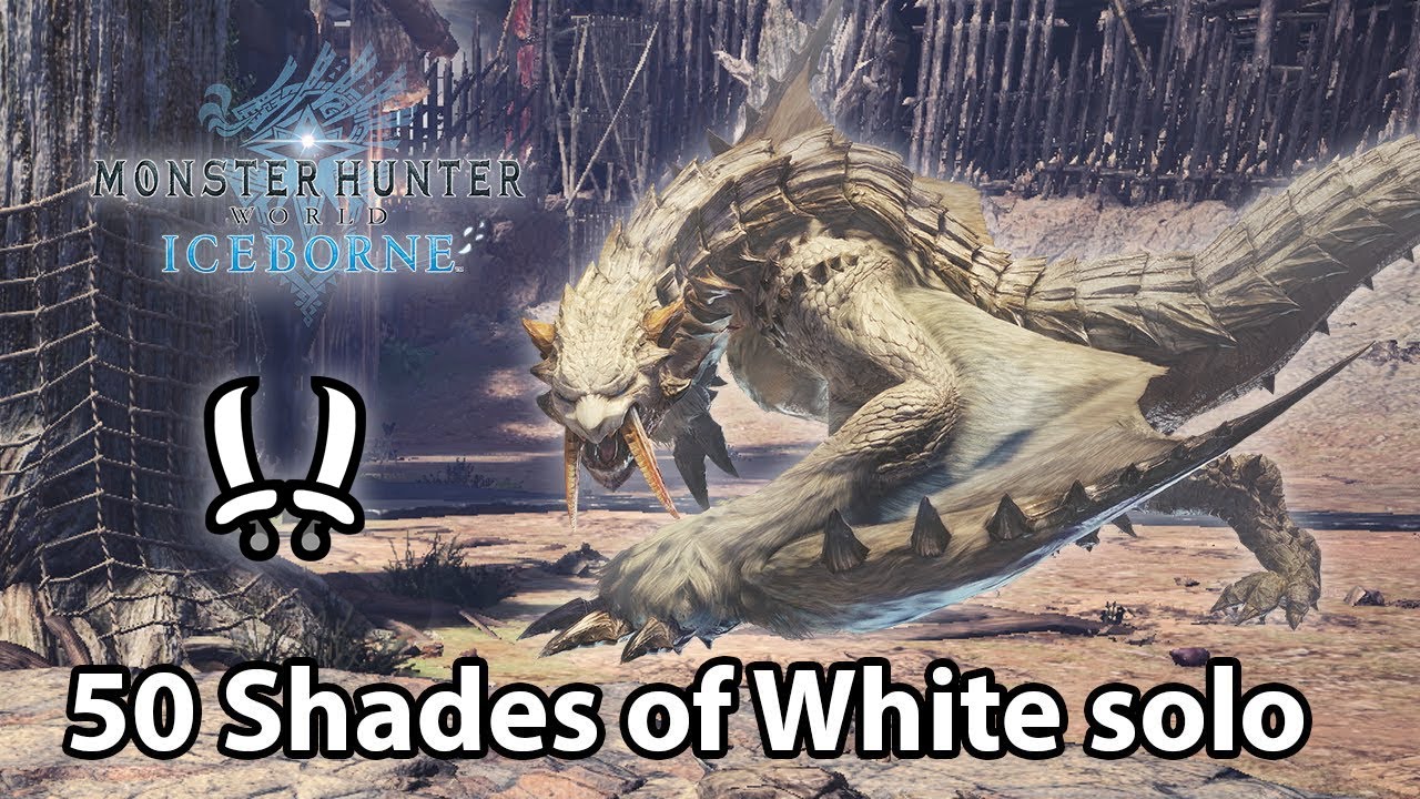 barioth  2022  MHW:IB | Barioth solo (Dual Blades) - 3'59 (TA rules) - 50 Shades of White