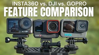 Insta360 Ace Pro Comparison vs. Osmo Action 4 and GoPro Hero 12