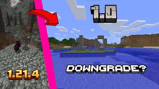 I Downgraded My Minecraft World from 1.21 to 1.0… And It Broke Everything!
