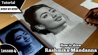 How to Draw Rashmika Mandanna | Lips, Nose and Skin Drawing | Lesson 4 | Tutorial for Beginners