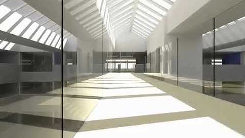 Office building sunlight animation in Daylight Visualizer