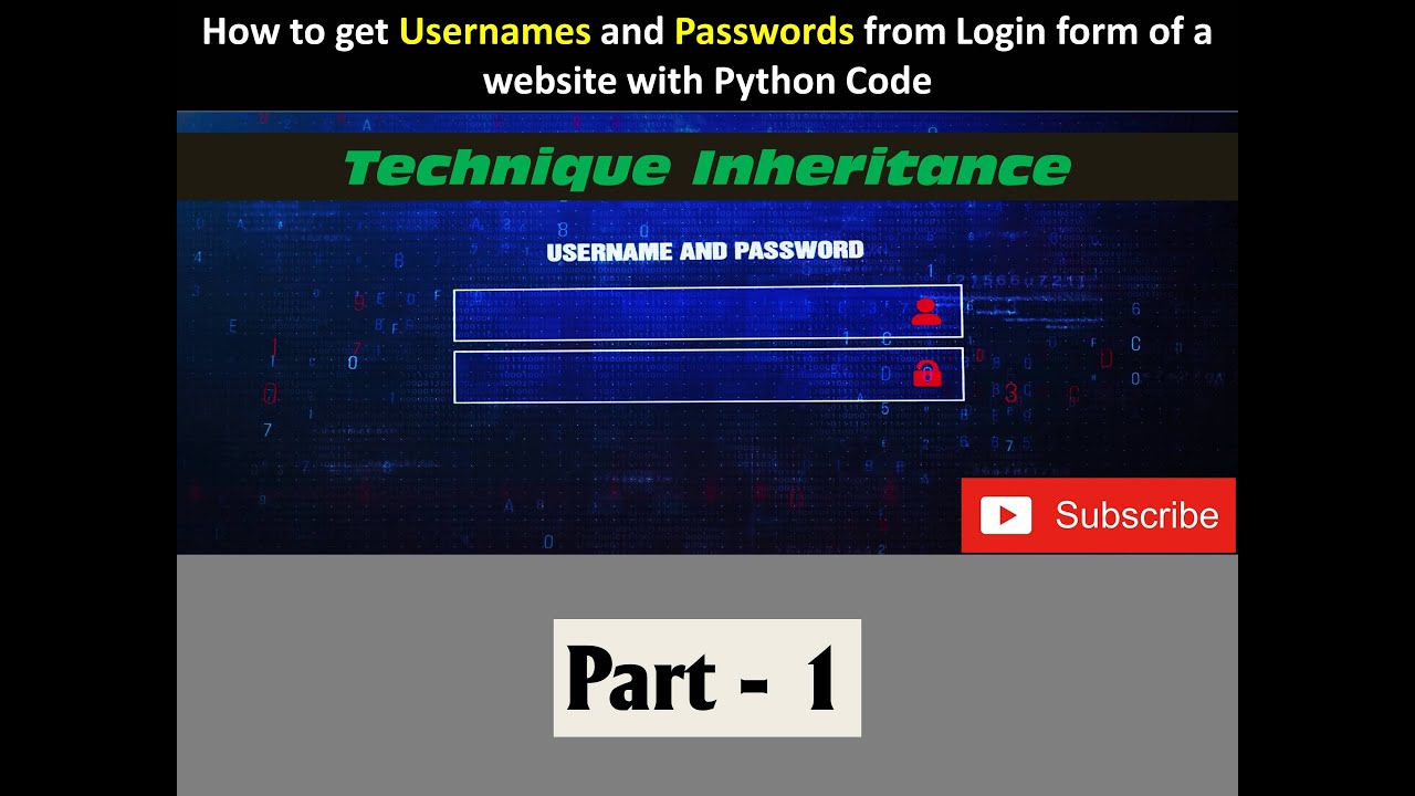 Username Пайтон. Get username password