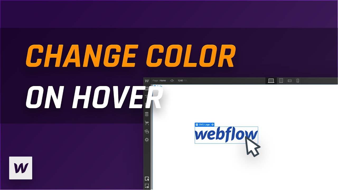 Download Change Svg Color With Hover Interaction Webflow Tutorial Youtube