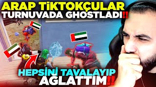 ARAP TİKTOKÇULAR ÖNCE GHOSTLADI SONRA TAVA YEDİLER!! 5 BANDAJLA TURNUVA KAZANDIK!! | PUBG MOBILE