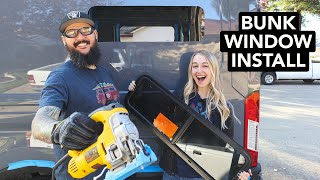 DIY CR Laurence Bunk Windows Install | 2021 Ford Transit Van Build Conversion Ep. #3