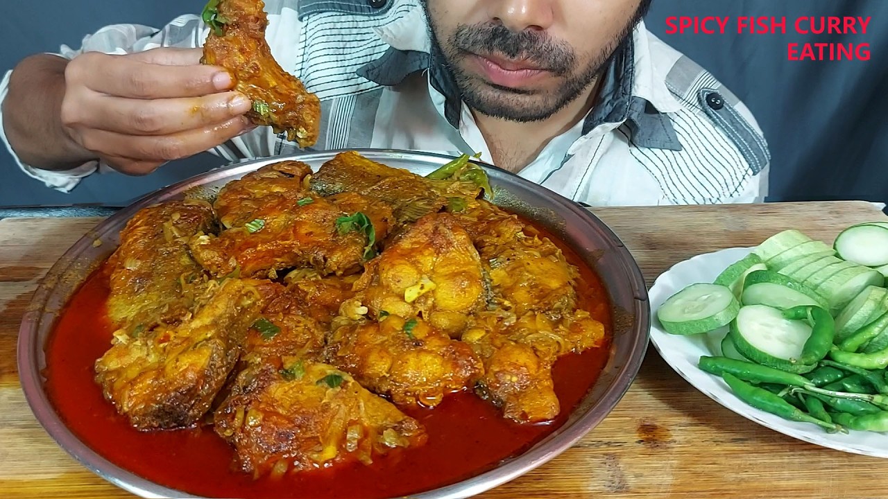 EXTREME OILY Pangas Fish Masala! 🥘 Spicy Red Gravy vs. Green Chilli Heat | Big Bites Mukbang