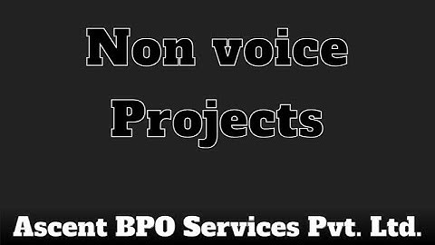 Non-voice data entry projects - AscentBPO