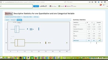 video StatKey descriptive 1cat1quant