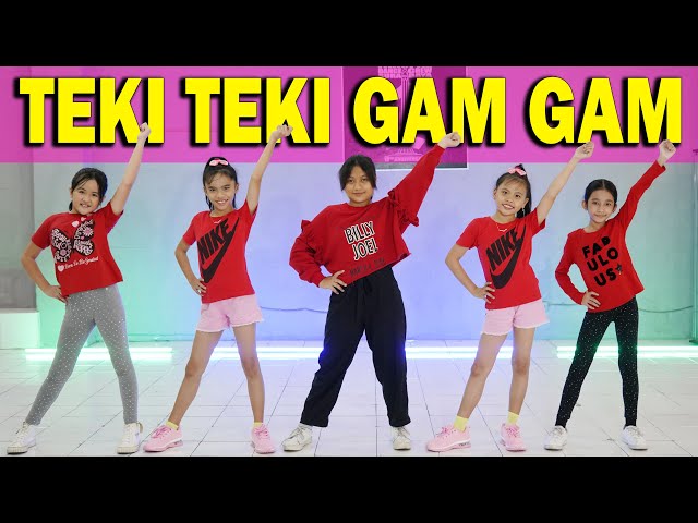 DANCE TEKI TEKI GAM GAM X CLOSE YOUR EYES TIKTOK GOYANG JOGET SENAM ZUMBA TAKUPAZ KIDS class=