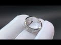 Cartier love ring pave diamond 18k white gold