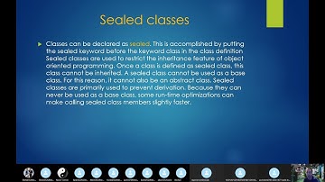 Sealed, partial classes and interfaces lecture