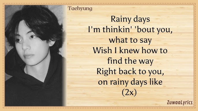 Vietsub + Lyrics] Rainy days - Alf Wardhana 