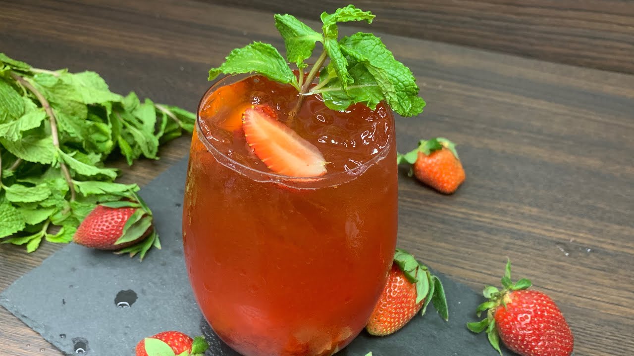 Strawberry Iced Tea Recipe 🍓✨ How to make Instant Iced Tea at Home