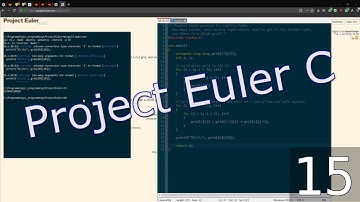 Project Euler #15 (in C): Lattice Paths