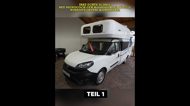 Irre! Echte 55000€! Neu! MONOCOCK GFK – Hotomobil Ronin XL 2024 Rundsitzgruppe Wohnmobile TEIL 1