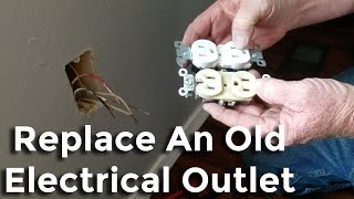 How To Replace An Old Electrical Outlet Switched Wall Plug Replacement