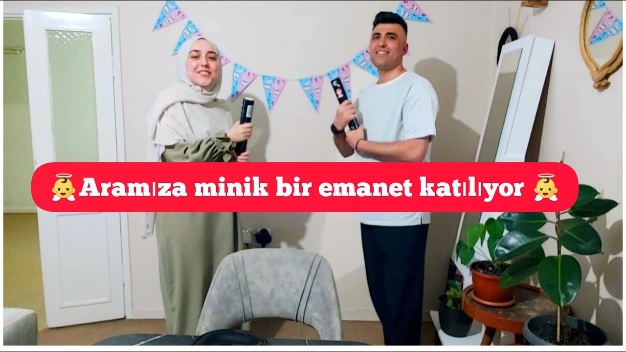 👼BEBEĞİMİZİN CİNSİYET PARTİSİ 👕👚/ANNE BABA OLUYORUZ  / AİLELERİMİZİN TAHMİNİ, TEPKİSİ