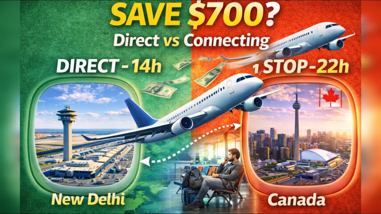 Прямой рейс из Нью-Дели в Торонто или рейс с пересадкой | Что лучше?
