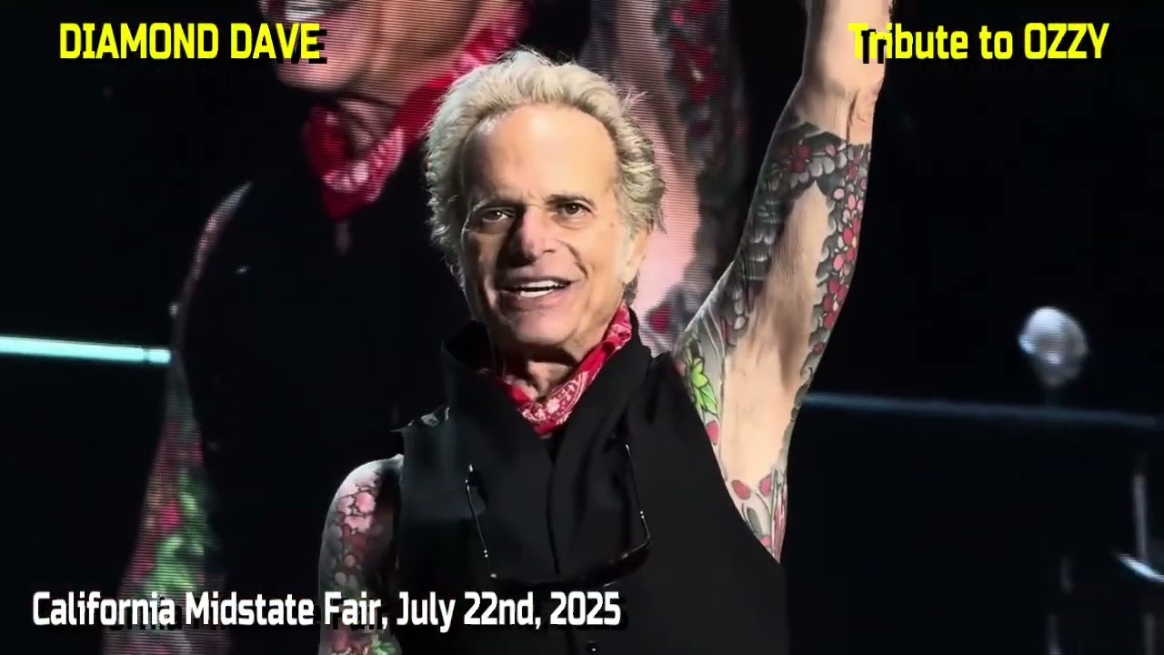 David Lee Roth "Diamond Dave" gives Tribute to OZZY OSBOURNE (July 22nd, 2025) 