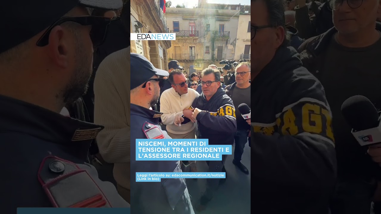 NISCEMI, MOMENTI DI TENSIONE TRA RESIDENTI E L’ASSESSORE REGIONALE