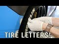 How to Put Letters on Your Tires