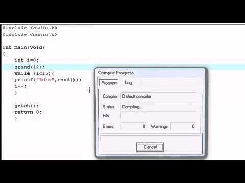 C Programming Tutorial   13   Seeding Random Numbers
