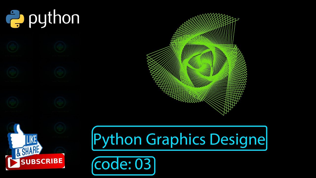 How to make geometric pattern design with python || Episode 3 - YouTube