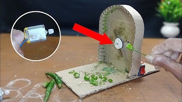 hari mirchi cutting machine make Your own Chilli cutting machine to with k DC motor 