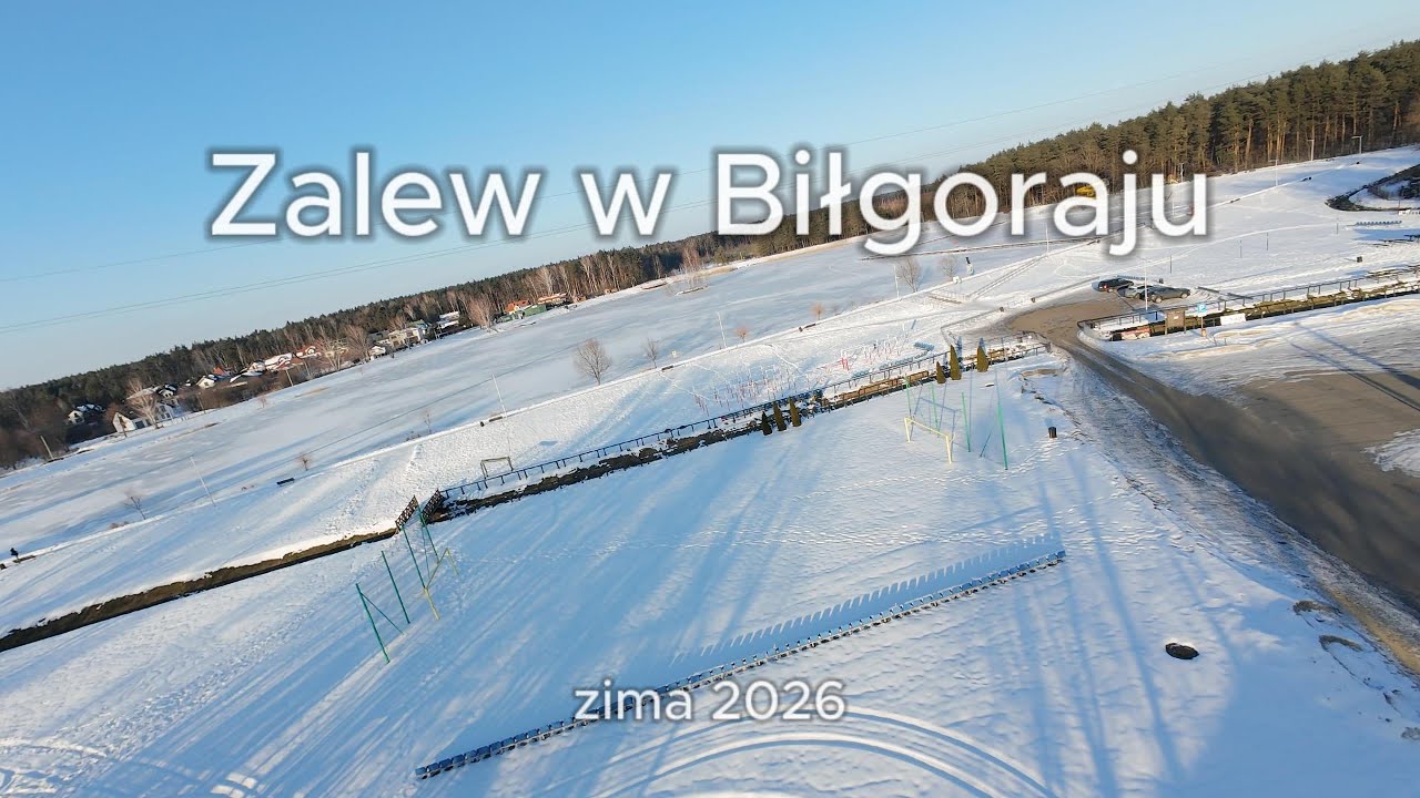 Zamarznięty zalew w Biłgoraju ❄️ | FPV dron Avata 2 | Zalew Bojary -  Biłgoraj | Zima 2026