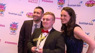 Backstage at the Young Scot Awards, on Live At Five.