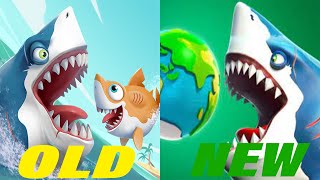 Hungry Shark World - FIRST VERSION VS LAST VERSION - Android / IOS Gameplay 2021 screenshot 3