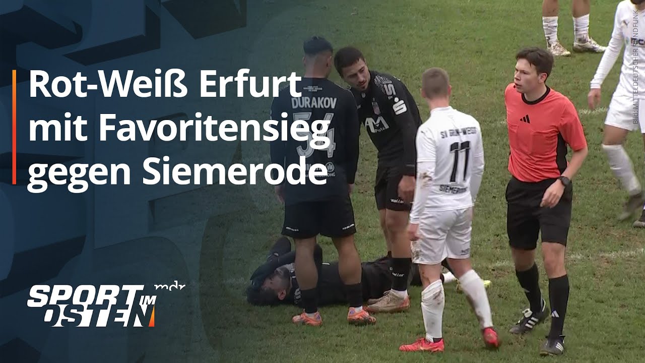 Rot-Weiß Erfurt wird in Siemerode Favoritenrolle gerecht | Sport im Osten | MDR