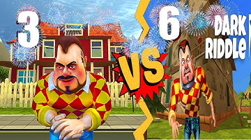 Dark Riddle 3 VS Dark Riddle 6 . MOD ALL SKIN. MOD MENU | GUIDE TO GAME NEIGHBOR | Part 9