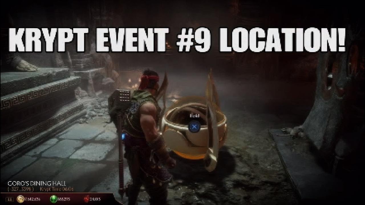 MK11 *SPECIAL* KRYPT EVENT 9 LOCATION! (RARE! RAIDEN SKIN & HAT