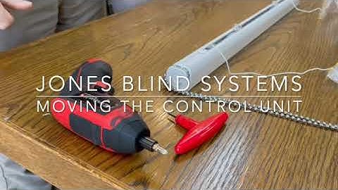 Moving the control unit on a Jones cassette headrail