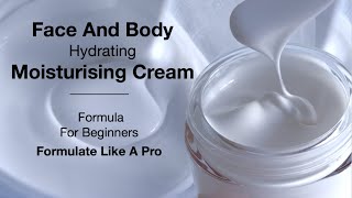 Face And Body Hydrating Moisturiser With Olivem 1000 (No Soaping Effect On The Skin)