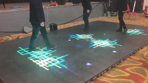 Interactive led dance floor screen
