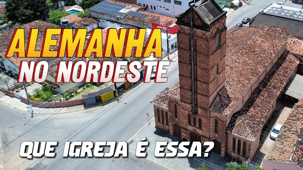 Essa IGREJA parece da ALEMANHA, mas fica na PARAÍBA 🇩🇪🇧🇷 | Rio Tinto vista por DRONE
