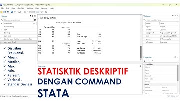 STATISTIK DESKRIPTIF dengan COMMAND STATA