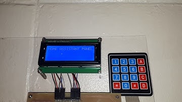 Home Assistant Panel - ESP8266 i2C matrix keypad lcd 20x4 - Button basic function demo