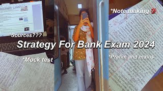 RESET 2024 ⚡️( My strategy for 2024 bank exam) 💯 Note making, Mock test and more 🎯